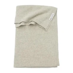 Meyco Boxkleed Rond Basic Knit Sand Melange 95 cm><noscript><img width=