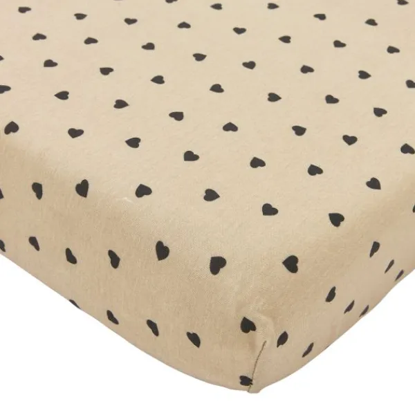 Meyco Hoeslaken Print - 70 x 140/150 cm - Jersey - Mini Panther Soft Pink> Hoeslakens