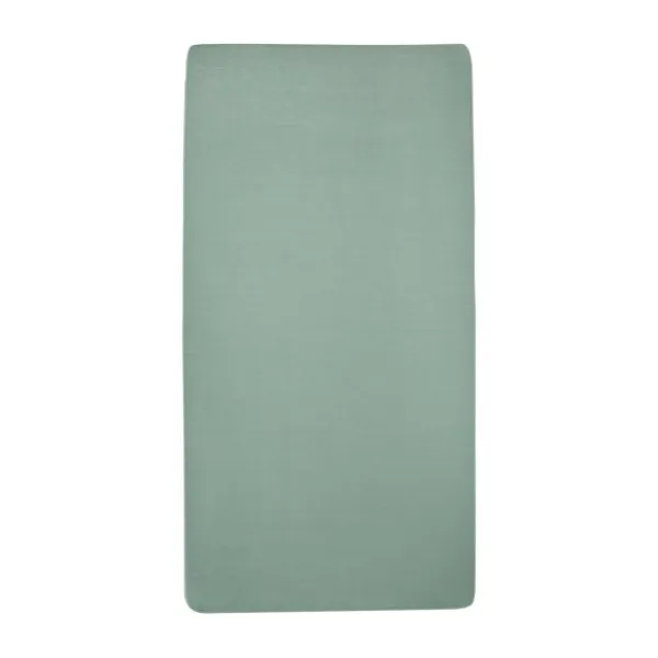 Meyco Juniorhoeslaken Jersey Stone Green 70 x 140/150 cm> Accessoires Boxen|Hoeslakens