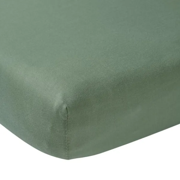 Meyco Juniorhoeslaken Jersey Stone Green 70 x 140/150 cm> Accessoires Boxen|Hoeslakens