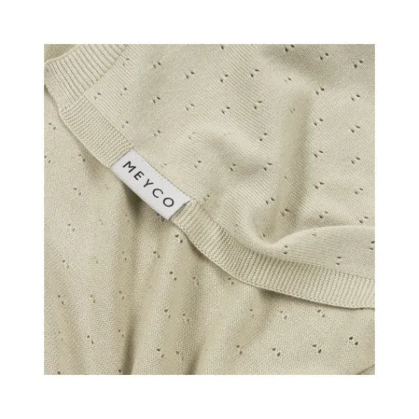 Meyco Ledikantdeken Ajour Bamboe Soft Sand 100 x 150 cm> Ledikantdekens