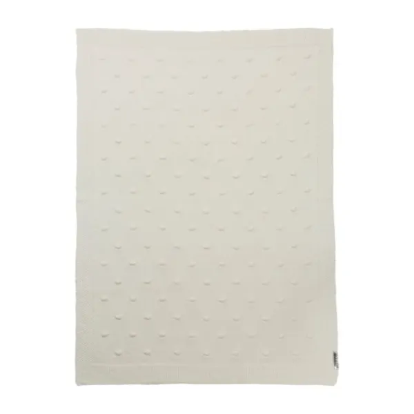 Meyco Ledikantdeken Knots Offwhite 100 x 150 cm> Ledikantdekens