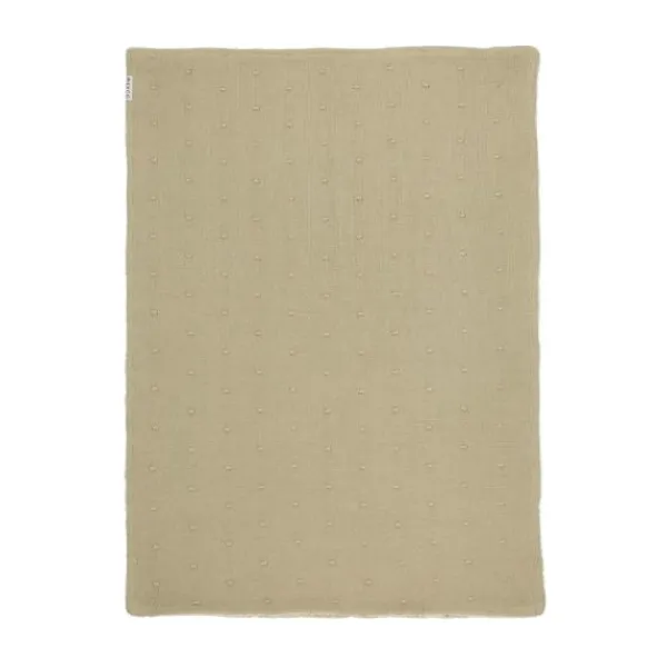 Meyco Ledikantdeken Mini Knots Sand Teddy 100x150cm> Ledikantdekens