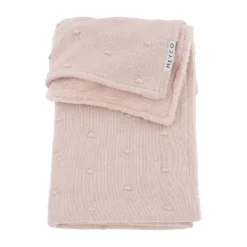 Meyco Ledikantdeken Mini Knots Sand Teddy 100x150cm><noscript><img width=