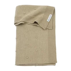Meyco Ledikantdeken Mini Knots Forest Green 100x150cm><noscript><img width=