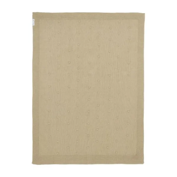 Meyco Ledikantdeken Mini Knots Forest Green 100x150cm> Ledikantdekens
