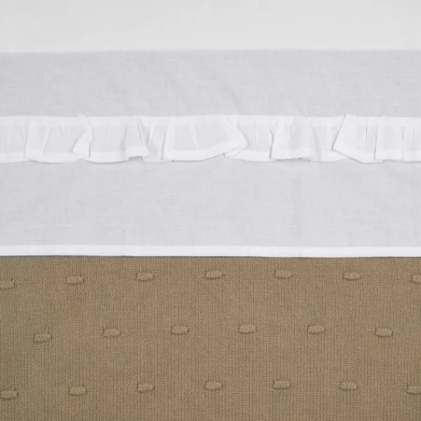 Meyco Ledikantlaken Ruffle White 100 x 150 cm> Ledikantlakens
