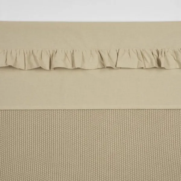 Meyco Ledikantlaken Ruffle White 100 x 150 cm> Ledikantlakens