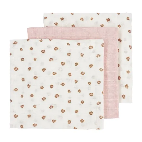 Meyco Multidoek Mini Panther Soft Pink 70x70cm 3-Pack> Wieglakens