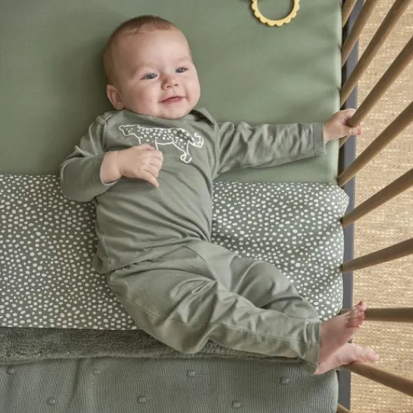 Meyco Pyjama Cheetah Forestgreen mt.50/56 2-Pack> Pyjama's