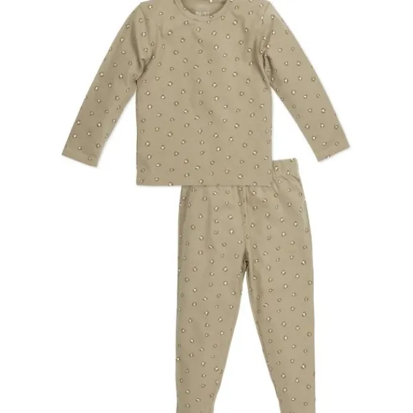 Meyco Pyjama Mini Panther Sand maat 50/56> Pyjama's