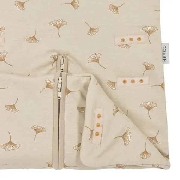 Meyco Slaapzak 4-Seizoenen Deluxe - One Size - Jersey - Ginkgo - Soft Sand> 4-Seizoenen Slaapzakken