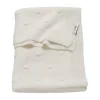 Meyco Wiegdeken Knots Offwhite 75 x 100 cm> Wiegdekens