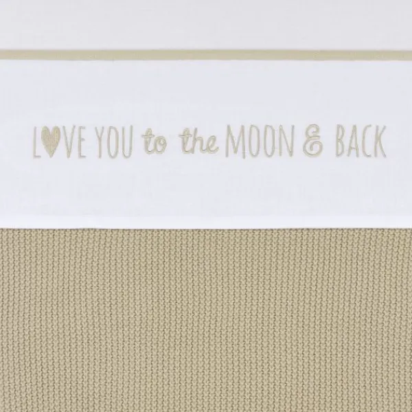 Meyco Wieglaken Love You Forest Green 75 x 100 cm> Wieglakens
