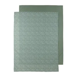 Meyco Wieglaken 2-Pack Cheetah/Uni Forest Green 75 x 100 cm> Wieglakens