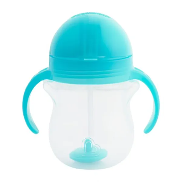 Munchkin Click Lock Tip & Sip Straw Beker - Blue> Bekers