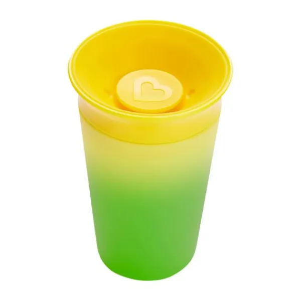 Munchkin Miracle 360 Trainer Changing Color Beker - 12mnd+ - 266ml - Yellow> Bekers