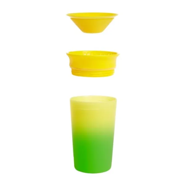 Munchkin Miracle 360 Trainer Changing Color Beker - 12mnd+ - 266ml - Yellow> Bekers