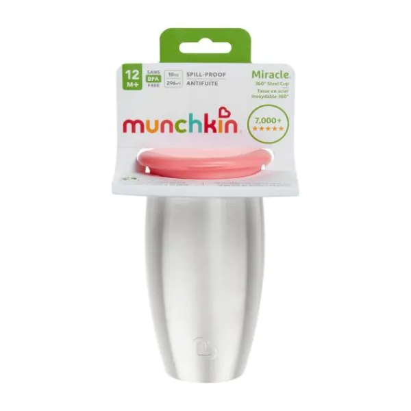 Munchkin Stainless Steel Miracle Sippy Cup - Blue> Bekers