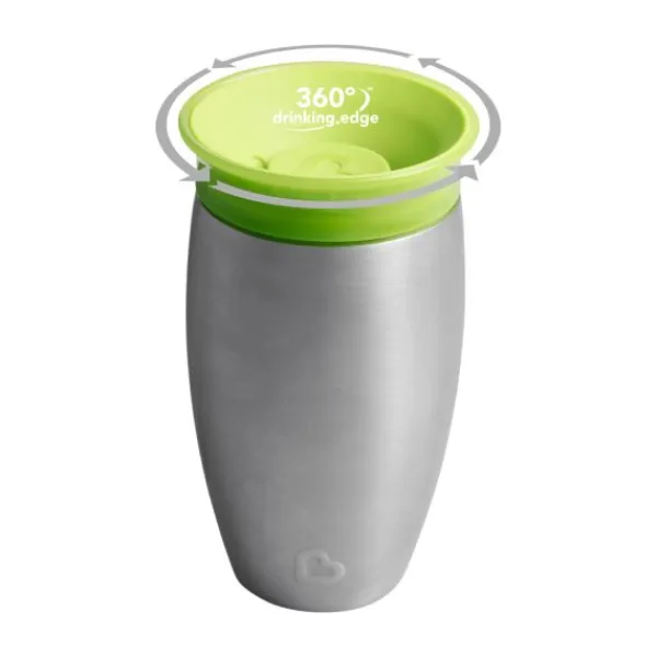 Munchkin Stainless Steel Miracle Sippy Cup - Blue> Bekers