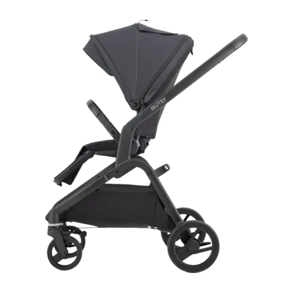 Mutsy Wandelwagen Flow Black Frame - Cognac Grip - Urban Green> Wandelwagens|Complete Kinderwagens