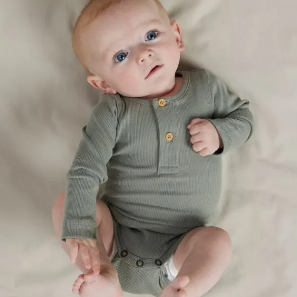 Name It Kab Button Romper - Maat 68 - Shadow> Rompertjes