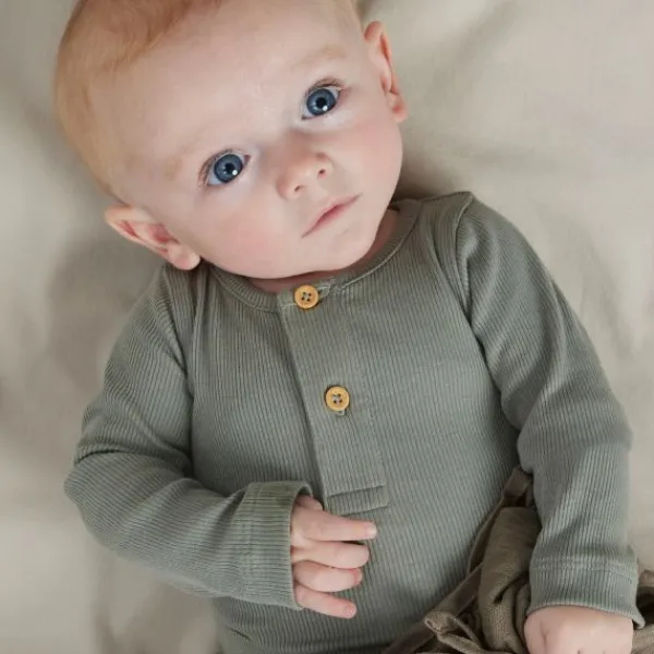 Name It Kab Button Romper - Maat 68 - Shadow> Rompertjes