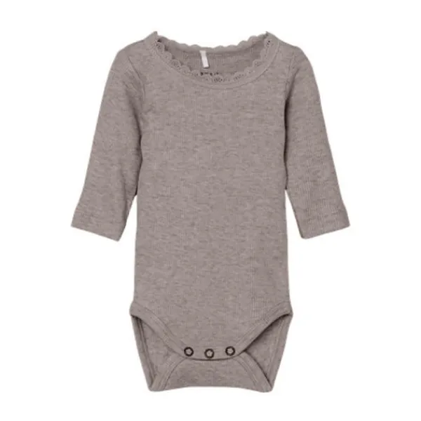 Name It Lace Romper - Kab NOOS - Satellite Melange - Maat 56> Rompertjes
