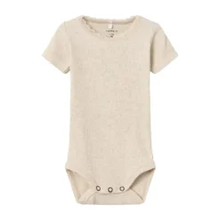 Name It Romper Kab Lace Korte Mouw Peyote Melange maat 74> Rompertjes