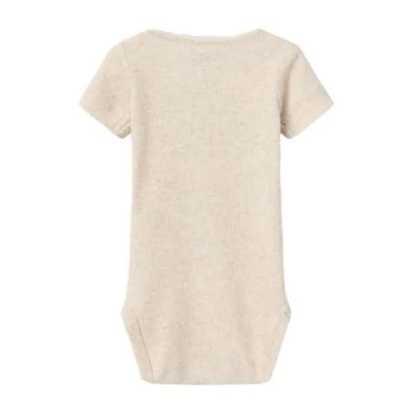 Name It Romper Kab Lace Korte Mouw Peyote Melange maat 74> Rompertjes