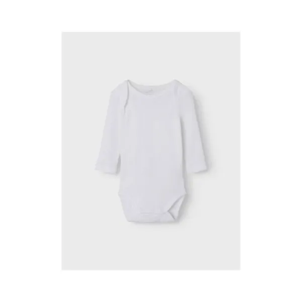 Name It Romper Needledrop 2-Pack Bright White 68> Rompertjes