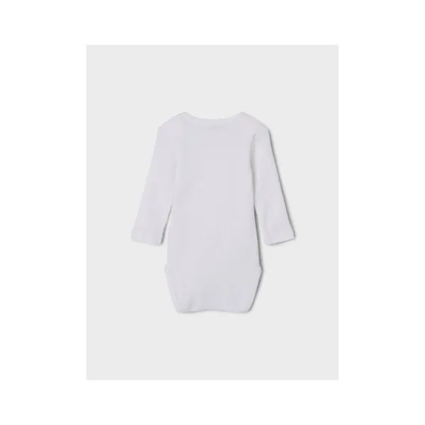 Name It Romper Needledrop 2-Pack Bright White 68> Rompertjes