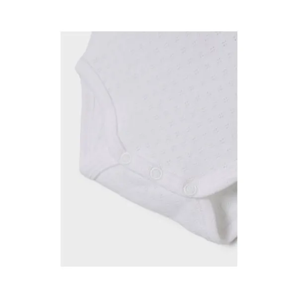 Name It Romper Needledrop 2-Pack Bright White 68> Rompertjes