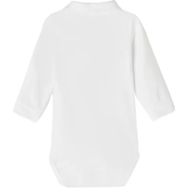 Name It Romper Polo Holger Bright White 56> Rompertjes