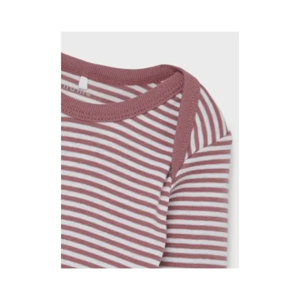 Name It Romper Stripe 2-Pack Mesa Rose 62> Rompertjes