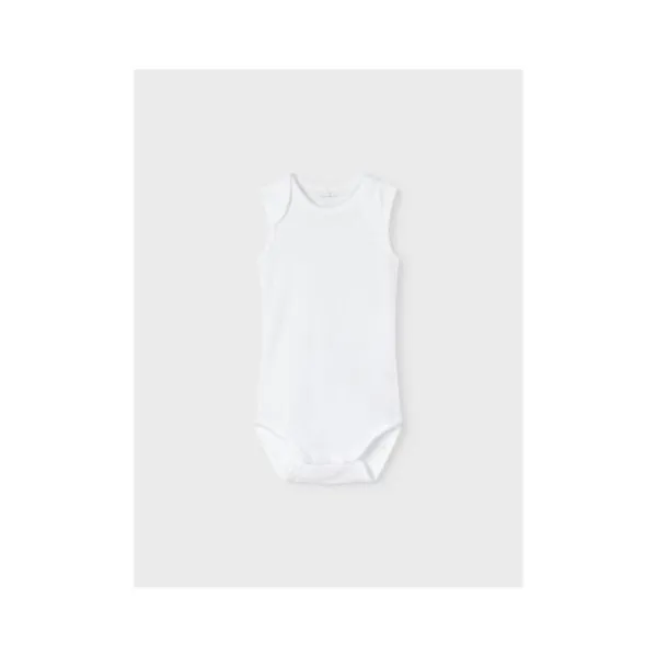 Name It Romper Zonder Mouw 3-Pack Bright White 56> Rompertjes