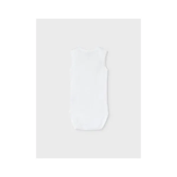 Name It Romper Zonder Mouw 3-Pack Bright White 56> Rompertjes