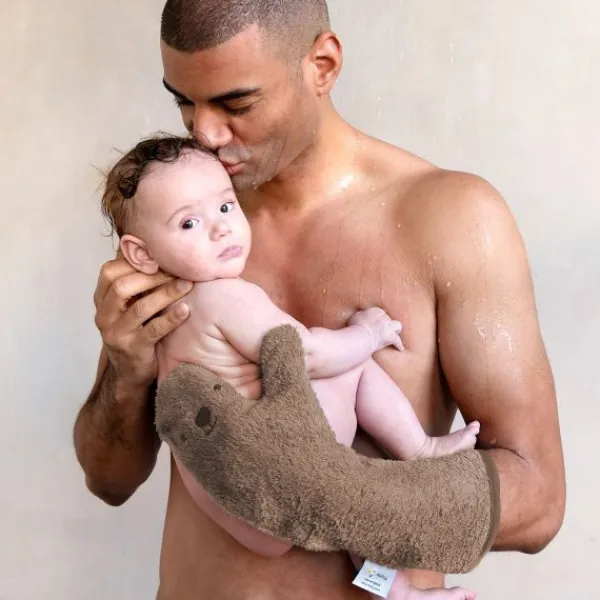 Nifty Baby Shower Gloves Vanilla Sand> Washandjes