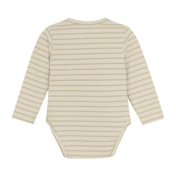 Noppies Navi Romper - Stripe - Maat 44 - Offwhite> Rompertjes