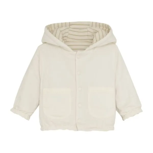 Noppies Neddie Jasje - Stripe - Maat 50 - Offwhite> Jasjes
