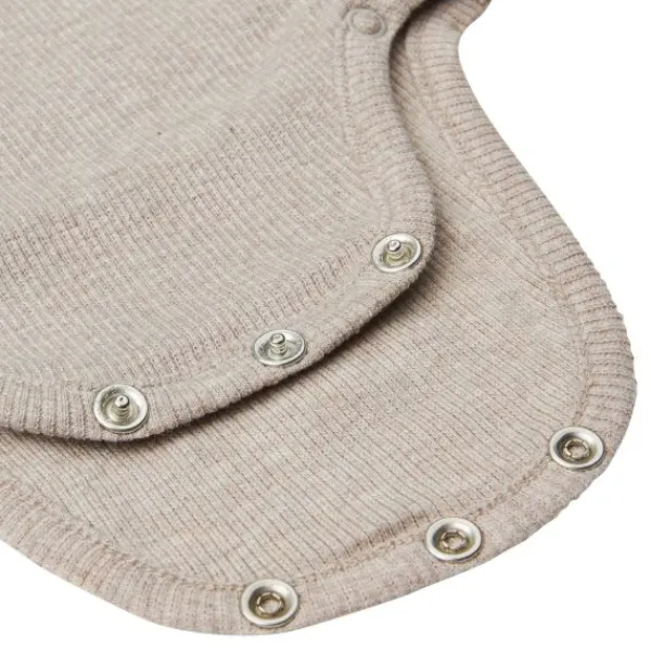 Noppies Romper Rib Nino Taupe Melange 44> Rompertjes