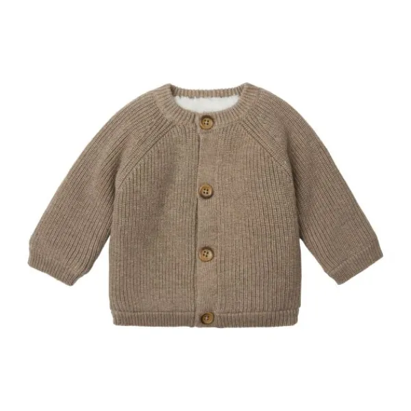 Noppies Romper Rib Nino Taupe Melange 44> Rompertjes