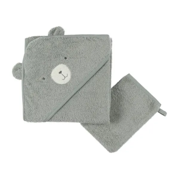 Noukie's F&O Badcape - 75 x 75 cm - Badstof - Beige> Badcapes