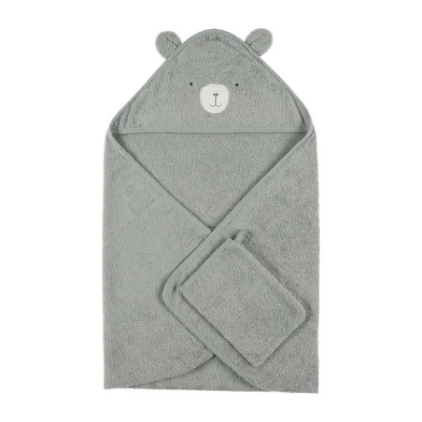 Noukie's F&O Badcape - 75 x 75 cm - Badstof - Beige> Badcapes