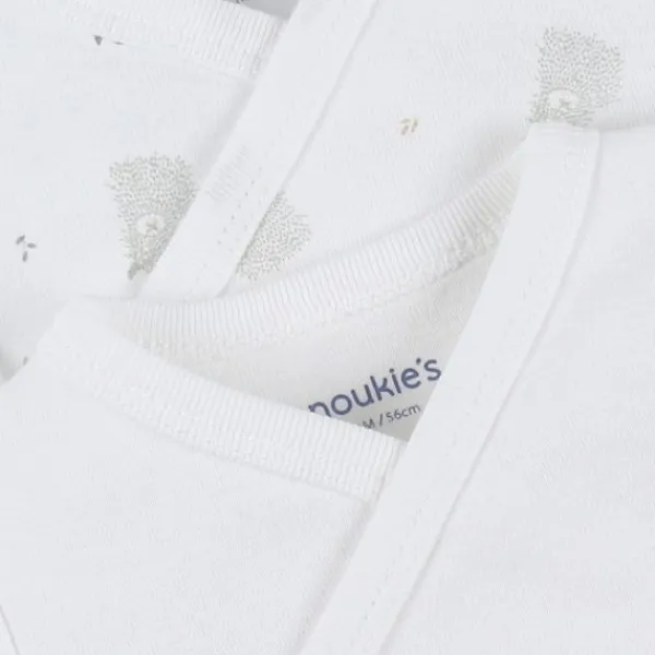 Noukie's F&O Overslagrompers - 2 Stuks - 00 Mnd - Biokatoen> Rompertjes
