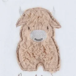 Noukie's F&O Pyjama Met Borduursel - 00 Mnd - Velours - Wit> Pyjama's