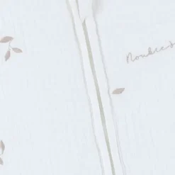 Noukie's F&O Slaapzak Met Borduursel - Maat 50 cm - Gewatteerde Mousseline - Wit><noscript><img width=