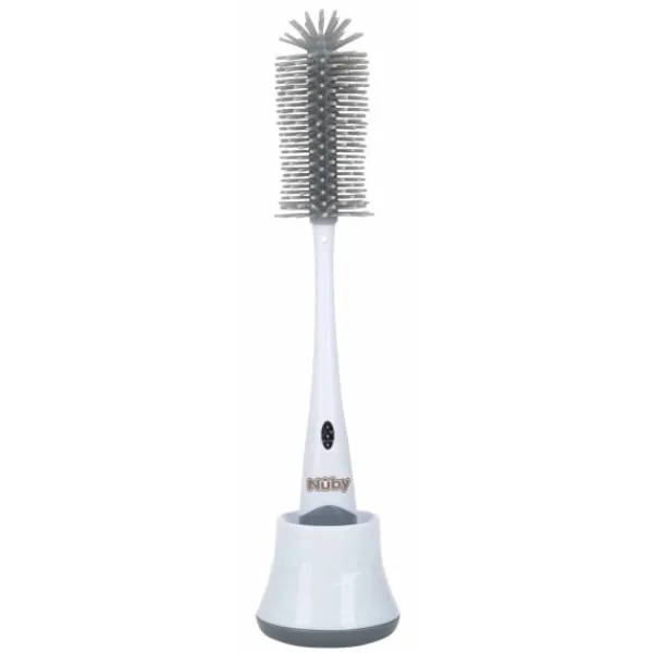 Nuby Flessenborstel Silicone Met Houder> Flessenborstel
