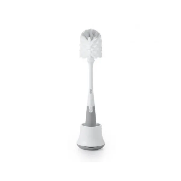 OXO Tot Flessen En Spenenborstel Met Staander Grey> Flessenborstel