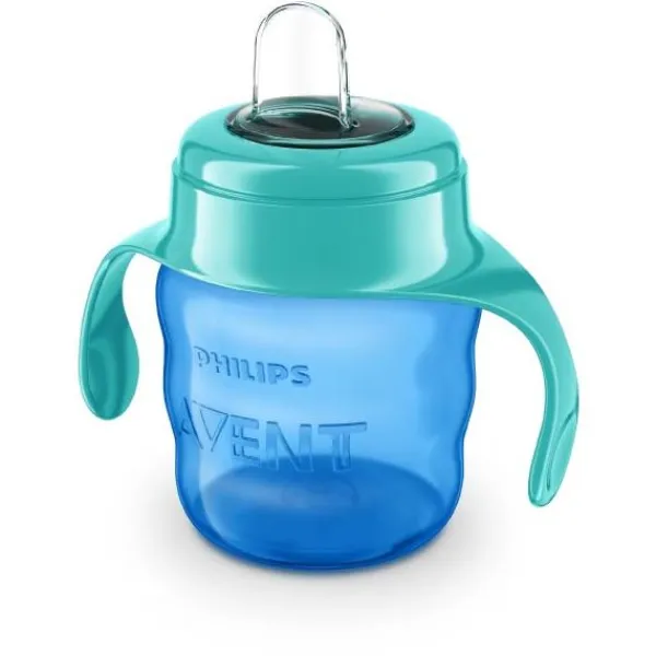 Philips Avent Beker Met Drinktuit 200ml Blauw SCF551/05> Bekers